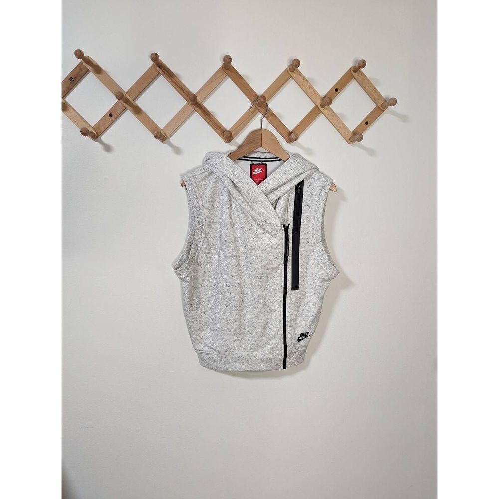 Nike Tech Fleece Vest Women's Hoodie Light Gray - Size S